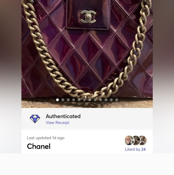 Designer CHANEL Neo Executive Patent Leather Handbag - Picture 1 of 12